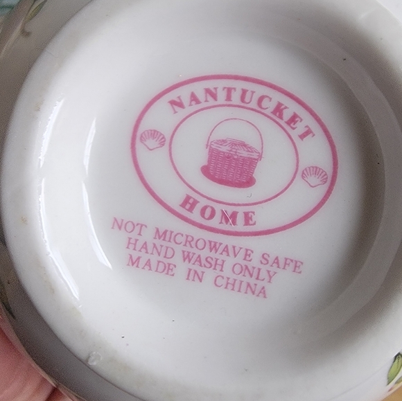 NANTUKET Floral Butterfly Teapot and Saucer Set - Picture 5 of 9